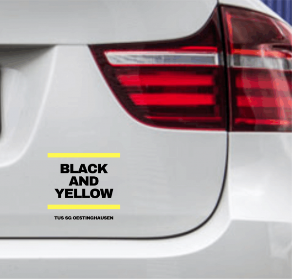 Autoaufkleber SG Oestinghausen Black and Yellow