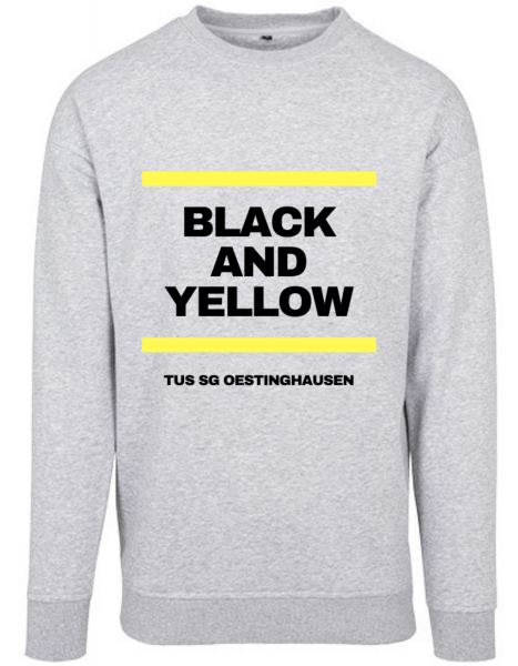 Pullover SG Oestinghausen grau Black and Yellow